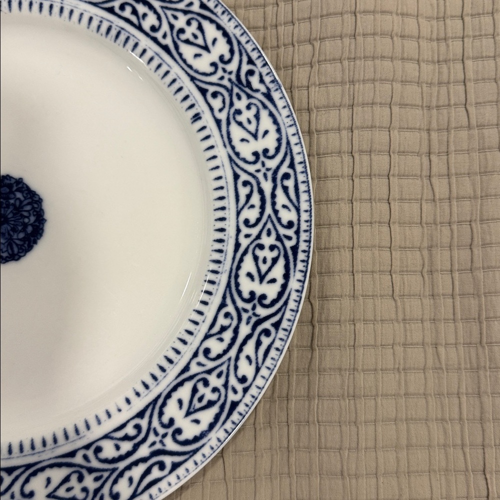 Anthropologie Blue and White Ceramic Dinner Plate Gallery Wall Plate Wall - Picture 7 of 7